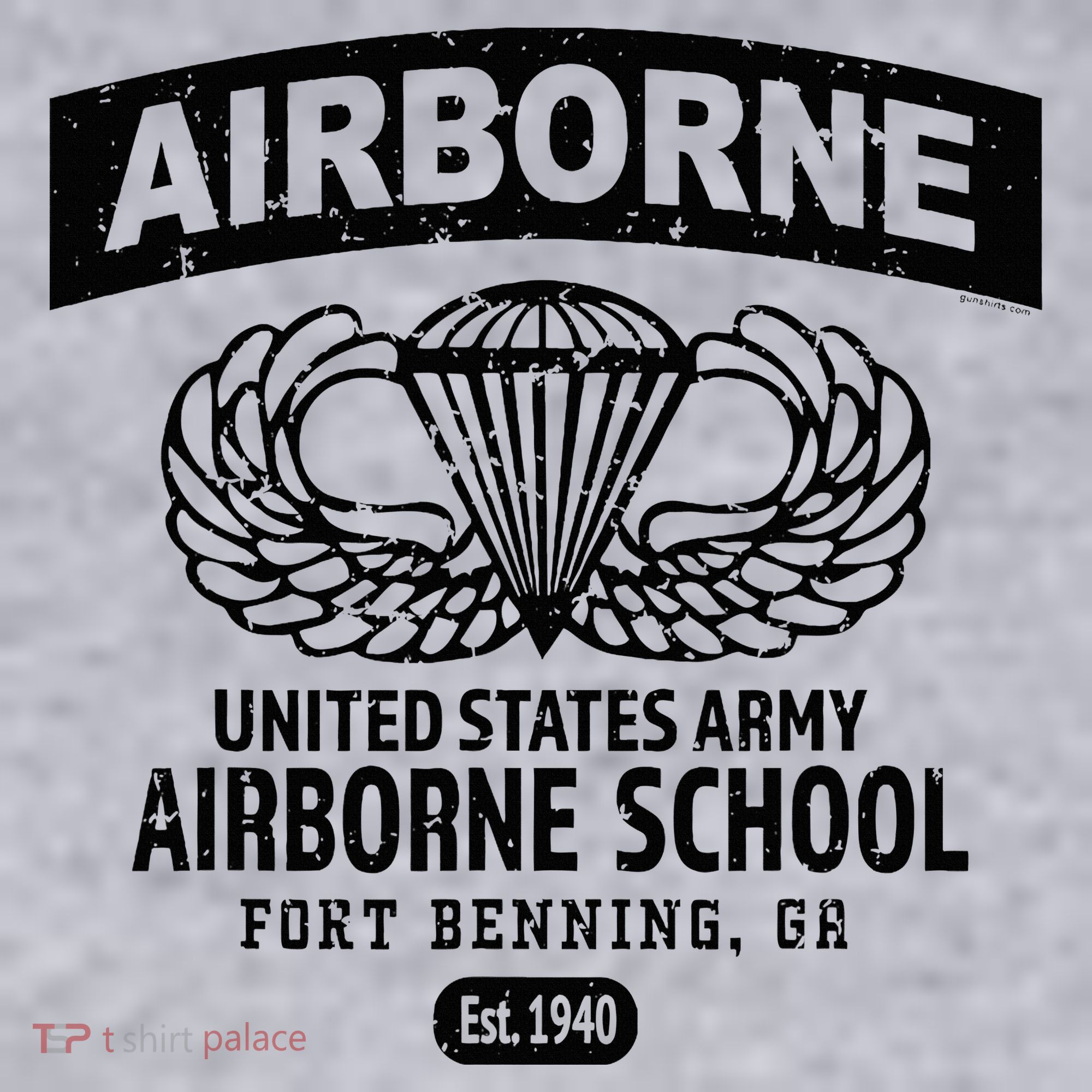Army Airborne School Fort Benning Ga Women's Racerback Cropped Tank