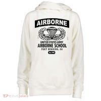 Army Airborne School Fort Benning Ga Womens Funnel Neck Pullover Hood thumb 0