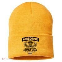 Army Airborne School Fort Benning Ga Sustainable Knit Beanie thumb 0
