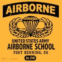Army Airborne School Fort Benning Ga Pom Pom 12in Knit Beanie thumb 2