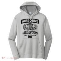 Army Airborne School Fort Benning Ga Performance Fleece Hoodie thumb 0