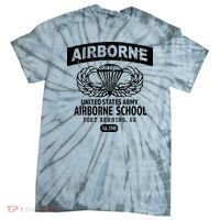 Army Airborne School Fort Benning Ga Tie-Dye T-Shirt thumb 0