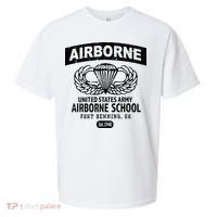 Army Airborne School Fort Benning Ga Sueded Cloud Jersey T-Shirt thumb 0