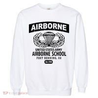 Army Airborne School Fort Benning Ga Garment-Dyed Sweatshirt thumb 0