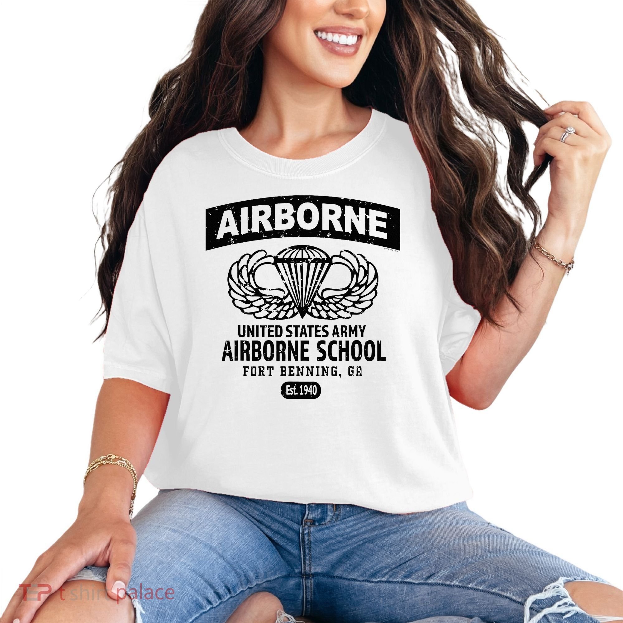 Army Airborne School Fort Benning Ga Comfort Colors T-Shirt