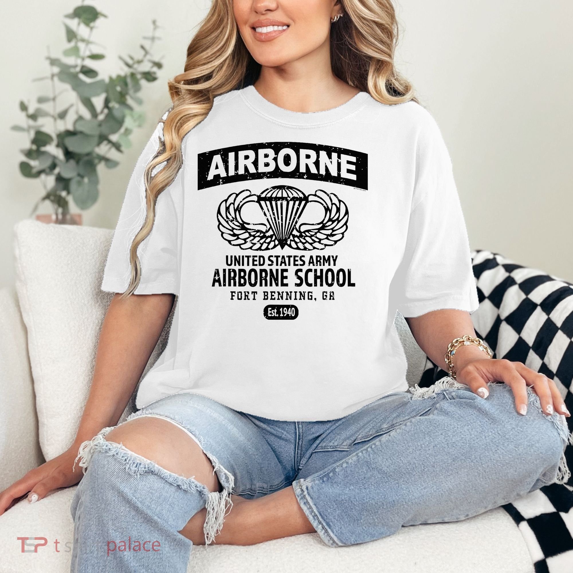 Army Airborne School Fort Benning Ga Comfort Colors T-Shirt