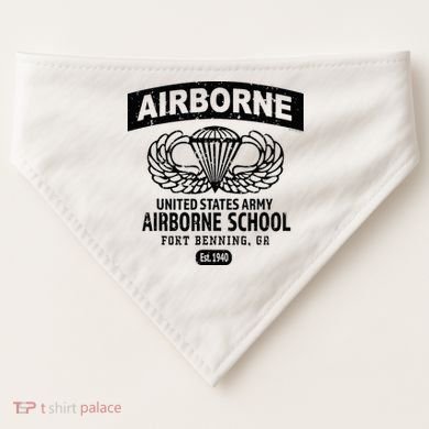 Army Airborne School Fort Benning Ga USA-Made Doggie Bandana