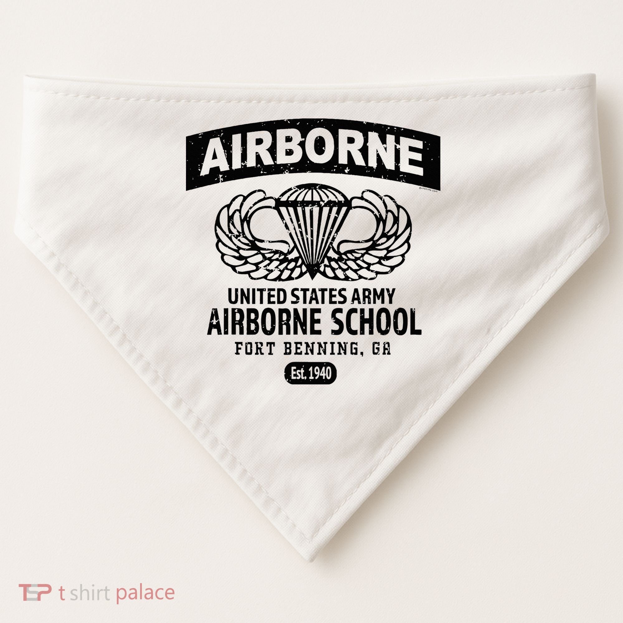 Army Airborne School Fort Benning Ga USA-Made Doggie Bandana