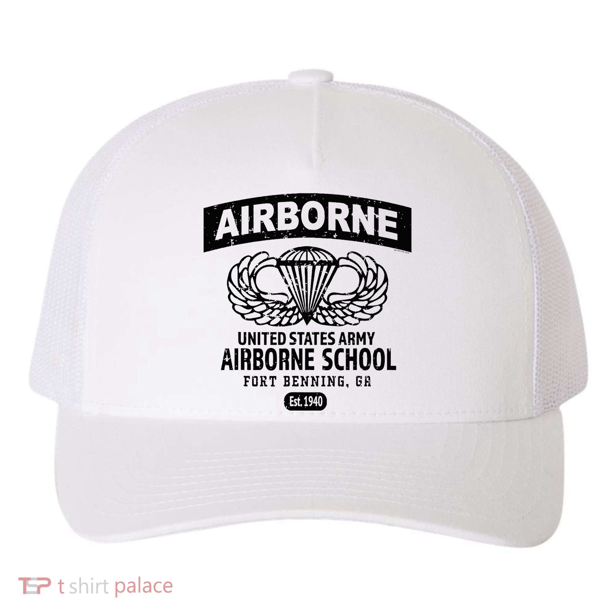 Army Airborne School Fort Benning Ga Yupoong Adult 5-Panel Trucker Hat