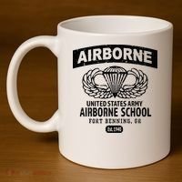 Army Airborne School Fort Benning Ga 11oz C Handle Ceramic Mug thumb 4