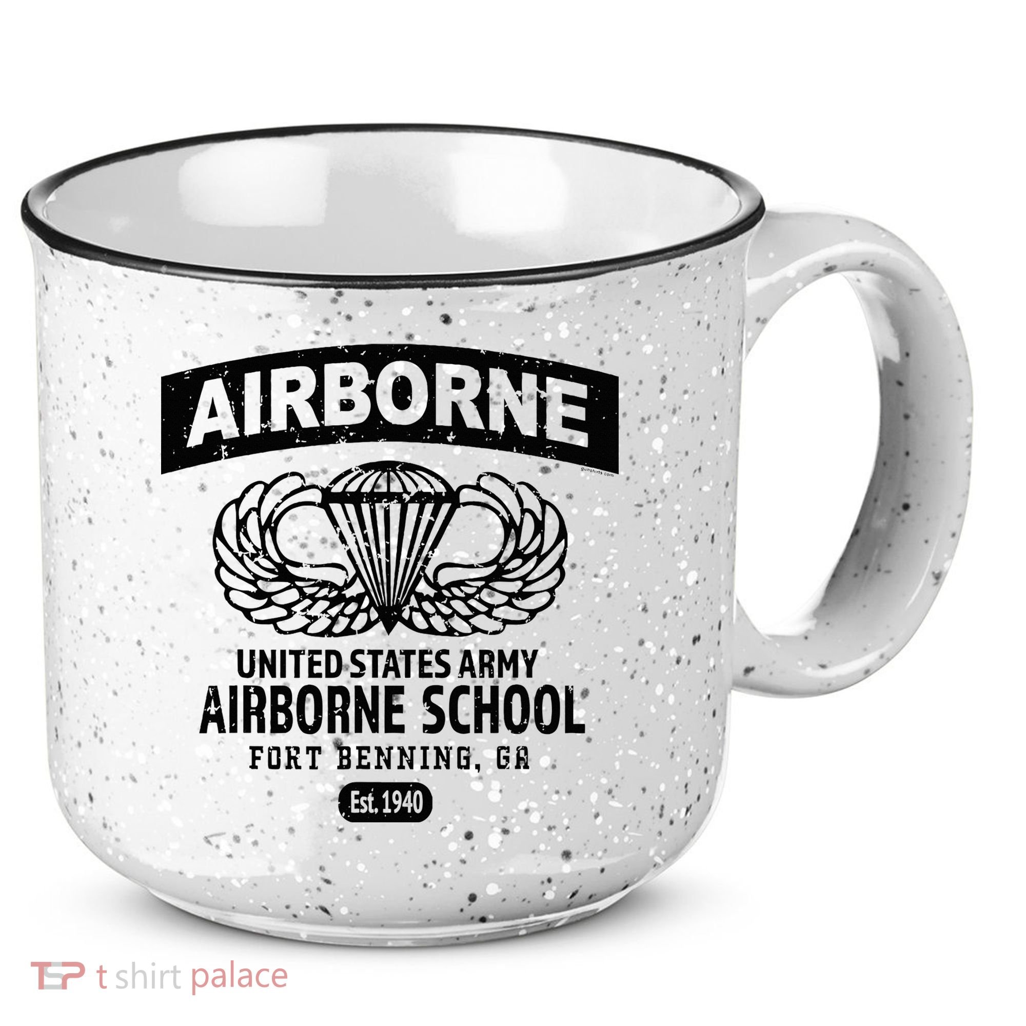 Army Airborne School Fort Benning Ga 15oz Campfire Ceramic Mug