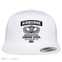 Army Airborne School Fort Benning Ga Flat Bill Trucker Hat thumb 0