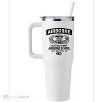 Army Airborne School Fort Benning Ga 40oz Vacuum Insulated Stainless Steel Travel Tumbler thumb 2