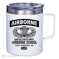 Army Airborne School Fort Benning Ga 12oz Stainless Steel Coffee Mug thumb 0