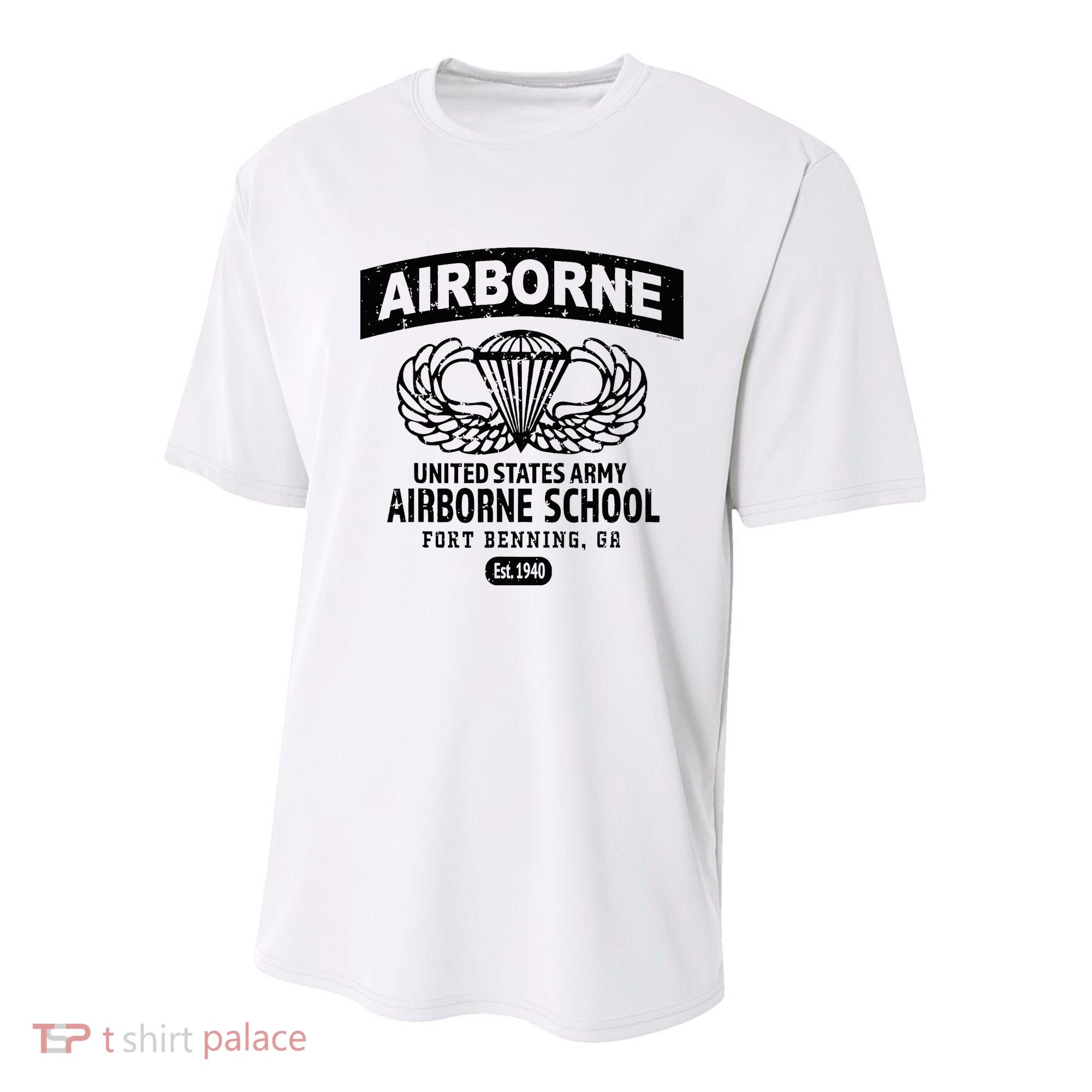 Army Airborne School Fort Benning Ga Youth Performance Sprint T-Shirt