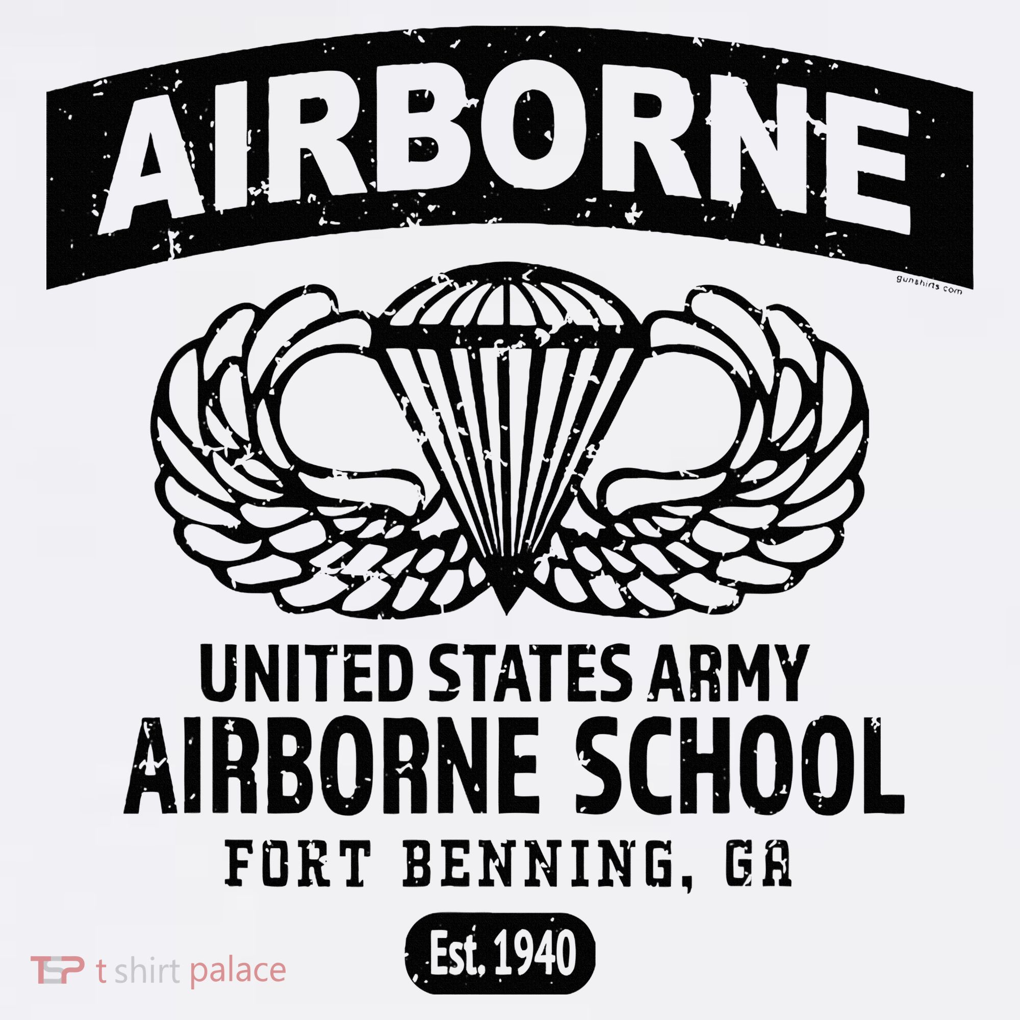 Army Airborne School Fort Benning Ga Youth Performance Sprint T-Shirt