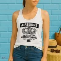 Army Airborne School Fort Benning Ga Women's Tank Top thumb 2
