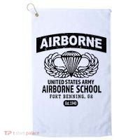 Army Airborne School Fort Benning Ga Golf Towel thumb 0