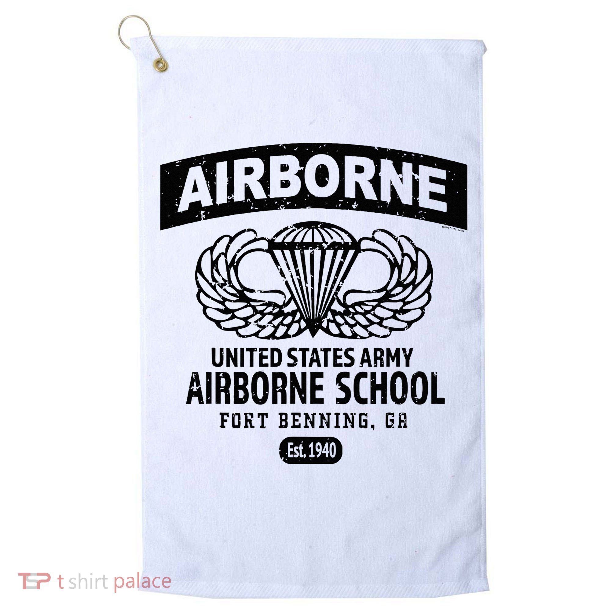 Army Airborne School Fort Benning Ga Golf Towel