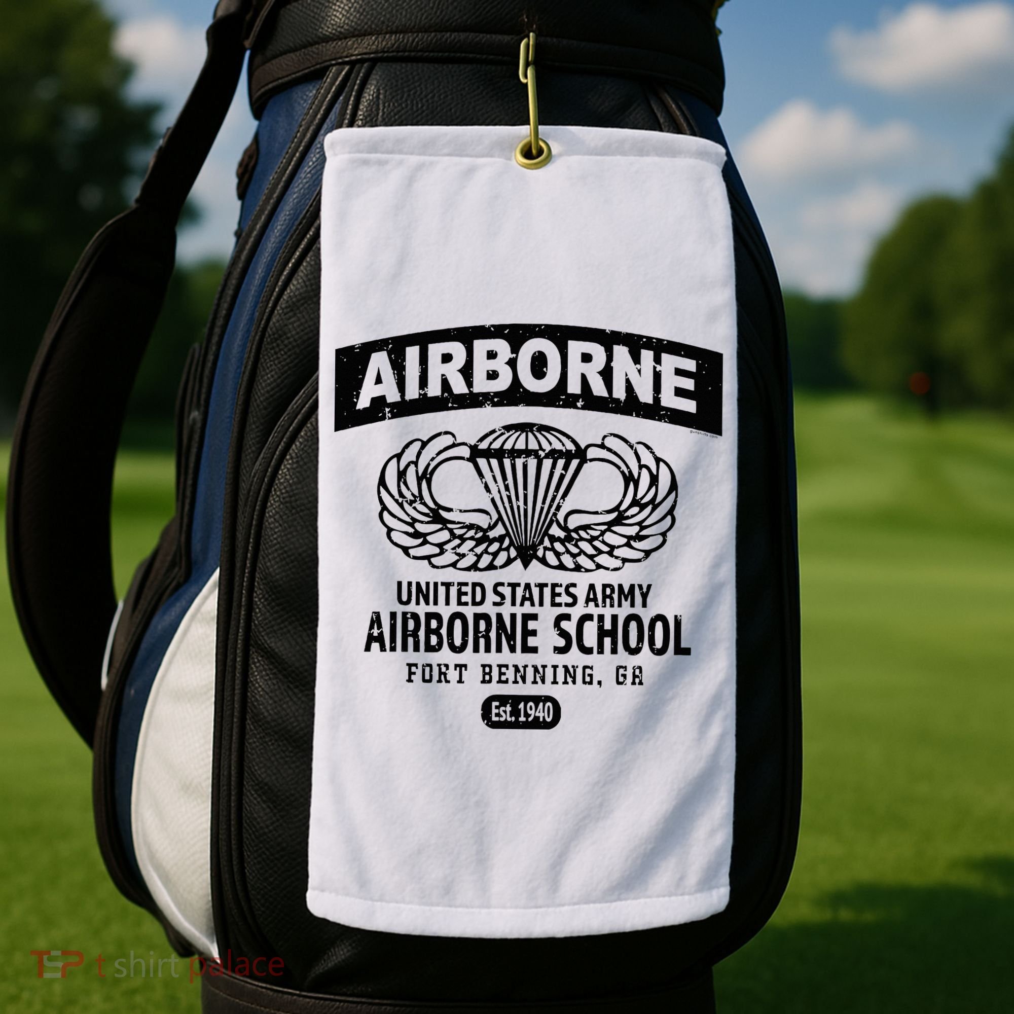 Army Airborne School Fort Benning Ga Golf Towel