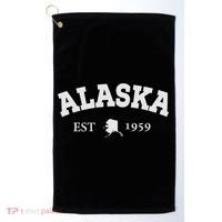 Awesome Alaska Shirt Alaska Est Map 1959 Sports Golf Towel thumb 0