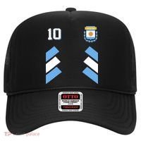 Awesome Argentina Soccer Argentinian Football Retro 10 Gift Hat thumb 0