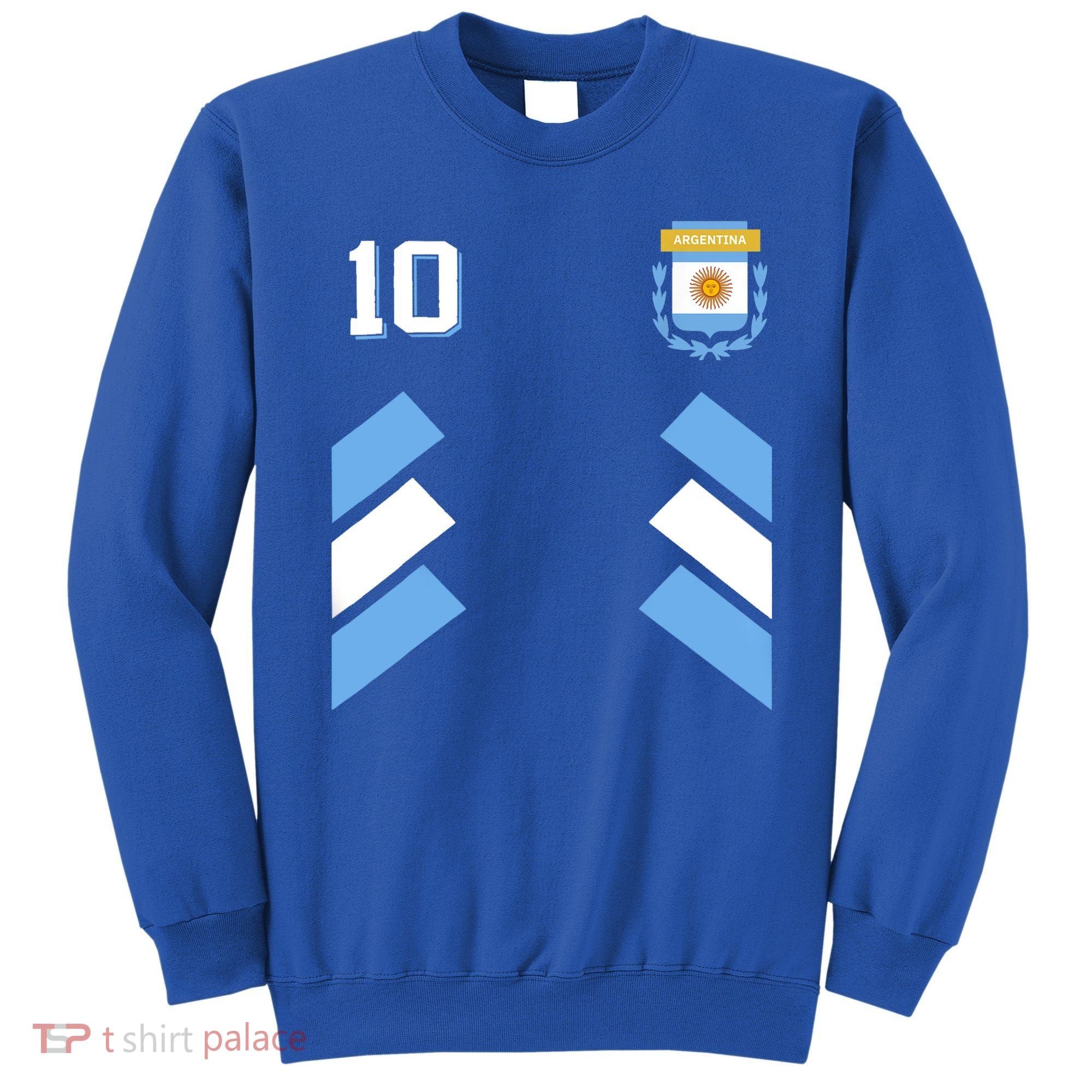 Awesome Argentina Soccer Argentinian Football Retro 10 Gift Sweatshirt