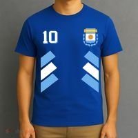 Awesome Argentina Soccer Argentinian Football Retro 10 Gift T-Shirt thumb 3