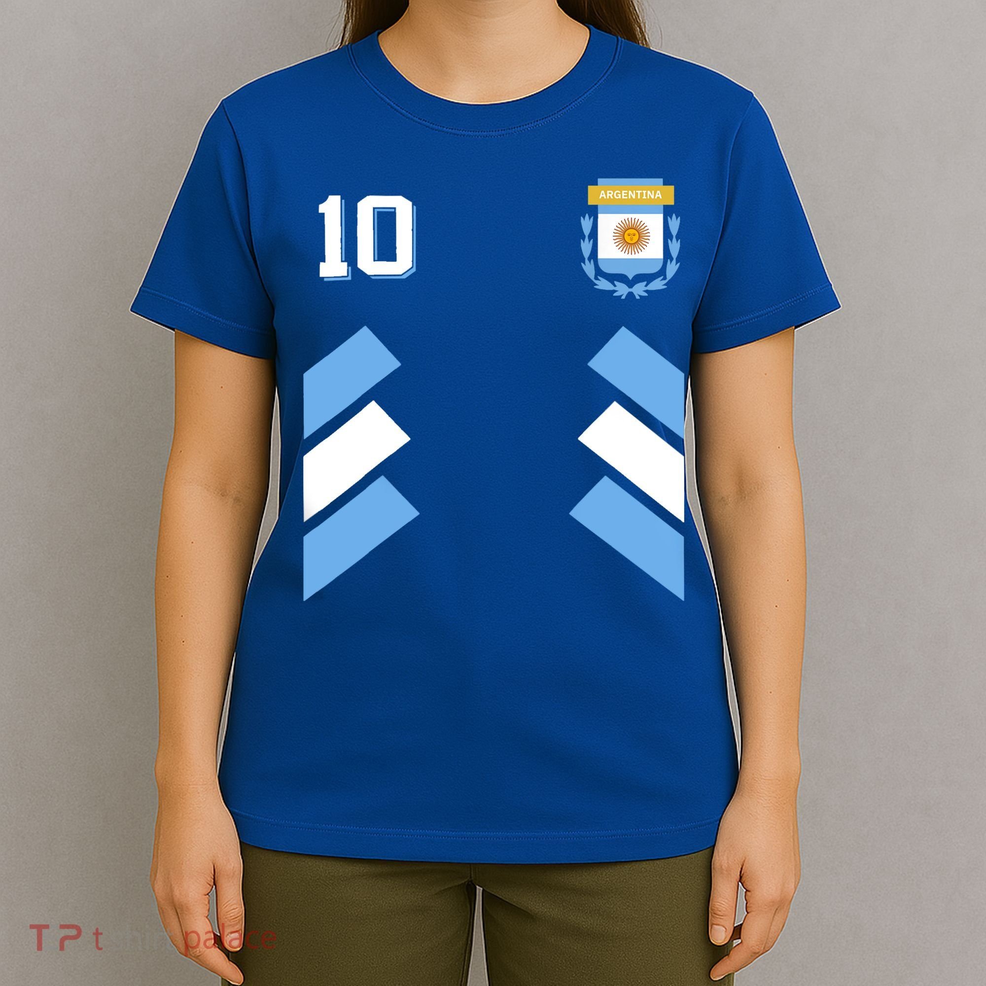Awesome Argentina Soccer Argentinian Football Retro 10 Gift T-Shirt