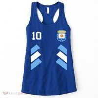 Awesome Argentina Soccer Argentinian Football Retro 10 Gift Women's Tank Top thumb 0