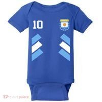 Awesome Argentina Soccer Argentinian Football Retro 10 Gift Baby Bodysuit thumb 0