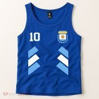 Awesome Argentina Soccer Argentinian Football Retro 10 Gift Tank Top thumb 2