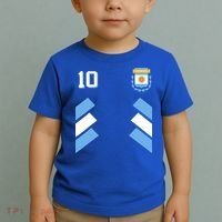 Awesome Argentina Soccer Argentinian Football Retro 10 Gift Toddler T-Shirt thumb 2