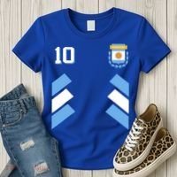 Awesome Argentina Soccer Argentinian Football Retro 10 Gift Women's T-Shirt thumb 3