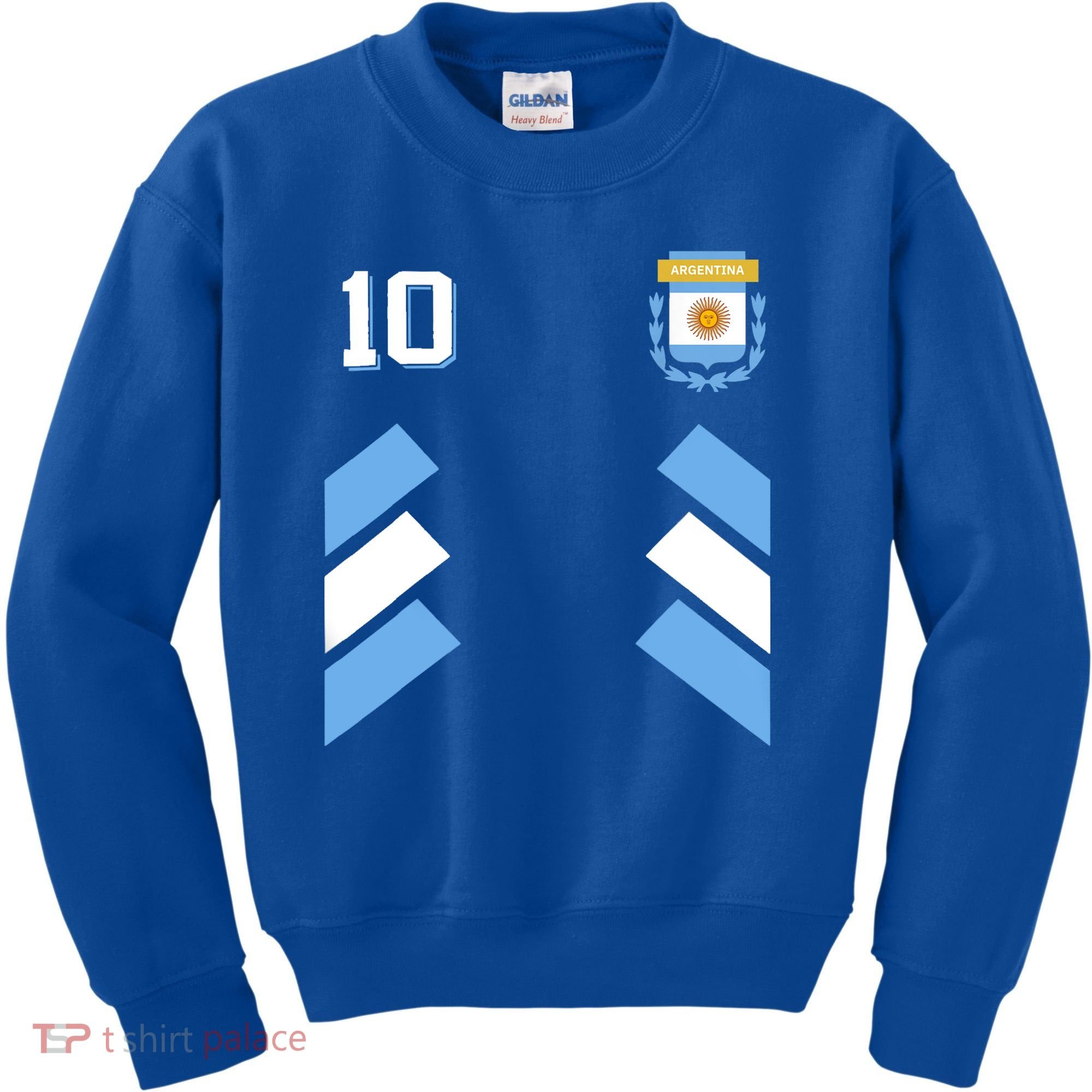 Awesome Argentina Soccer Argentinian Football Retro 10 Gift Kids Sweatshirt