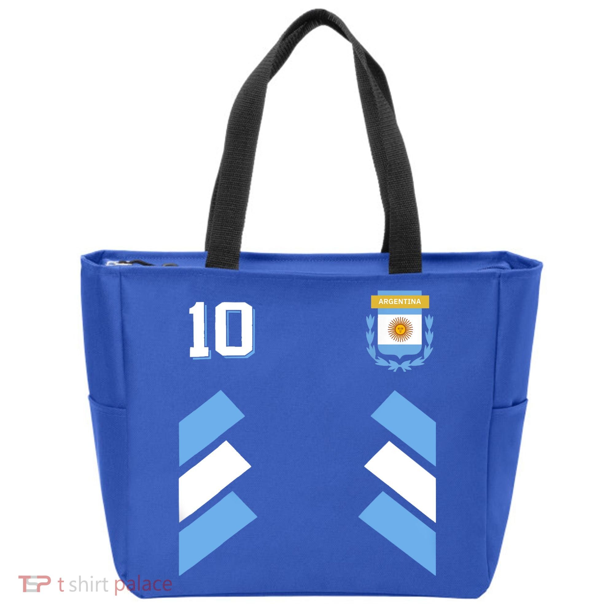 Awesome Argentina Soccer Argentinian Football Retro 10 Gift Tote Bag