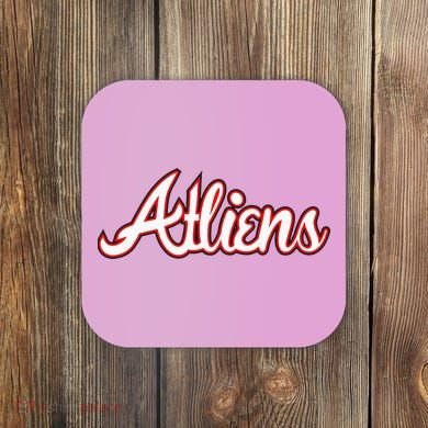 Atliens Atlanta Script Coaster