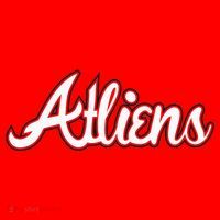 Atliens Atlanta Script Santa Hat thumb 1