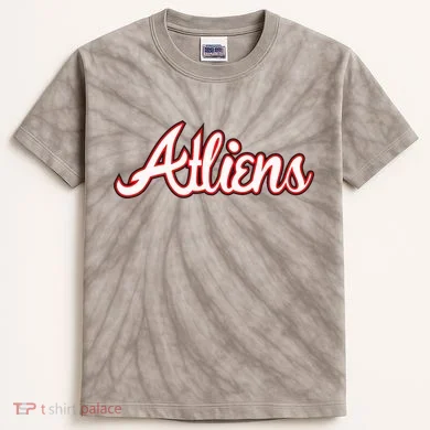 Atliens Atlanta Script Kids Tie-Dye T-Shirt