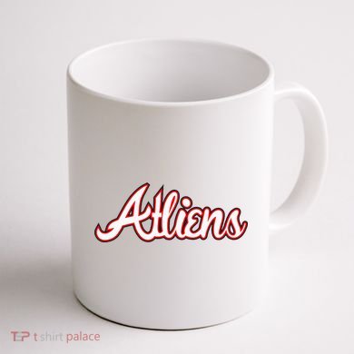 Atliens Atlanta Script Coffee Mug back