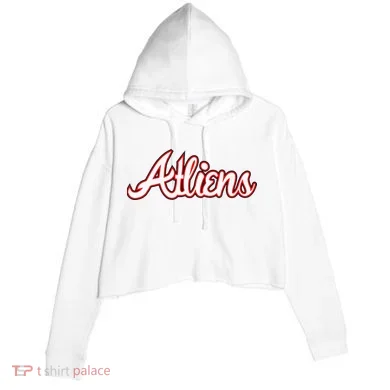 Atliens Atlanta Script Crop Fleece Hoodie
