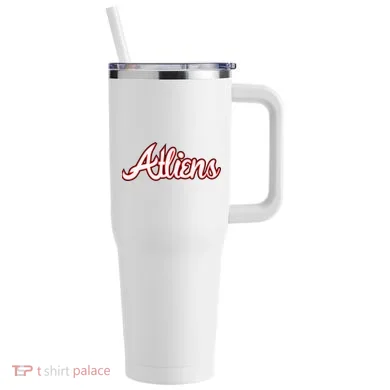 Atliens Atlanta Script 40oz Vacuum Insulated Stainless Steel Travel Tumbler