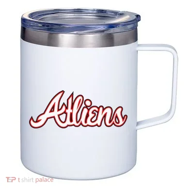 Atliens Atlanta Script 12oz Stainless Steel Coffee Mug