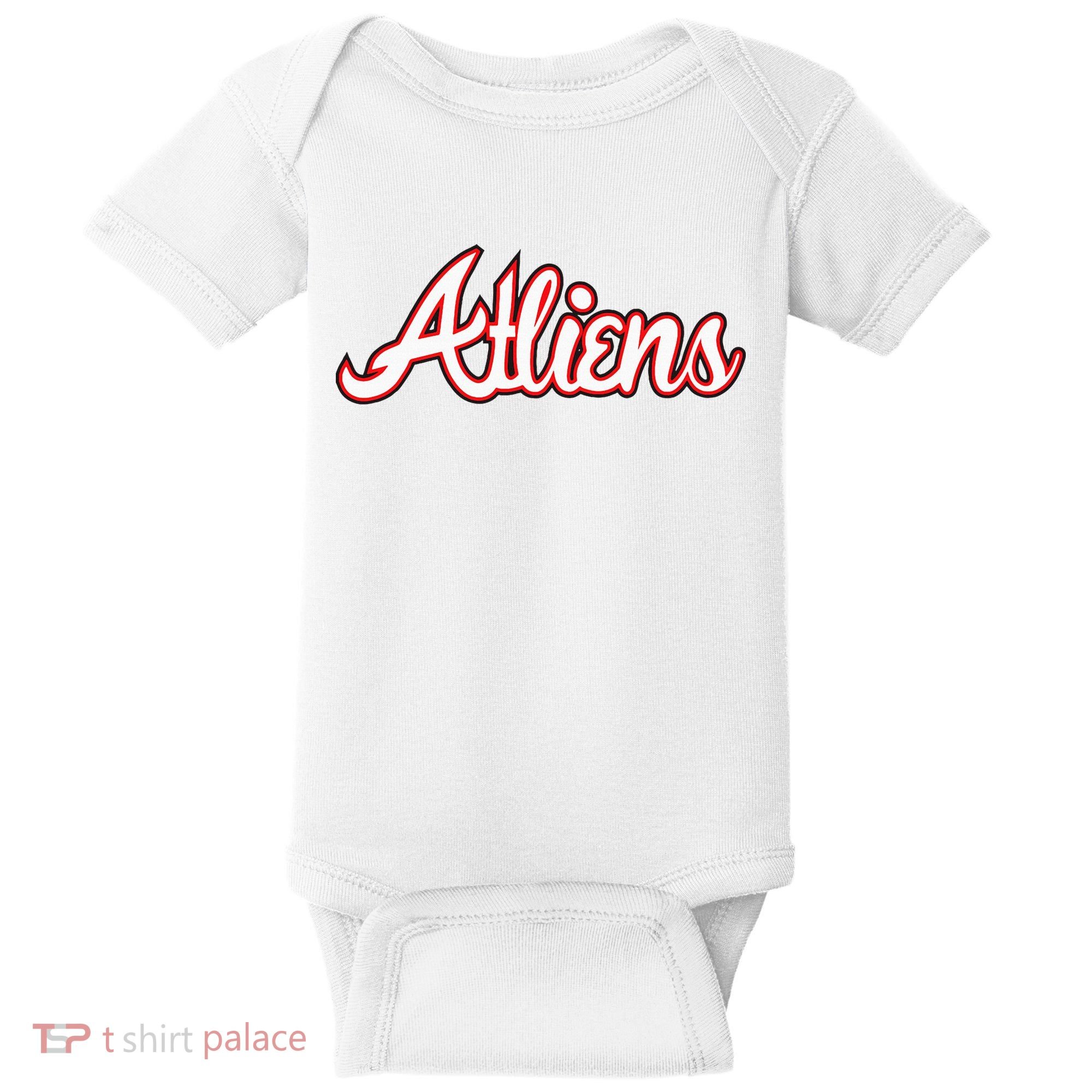 Atliens Atlanta Script Baby Bodysuit