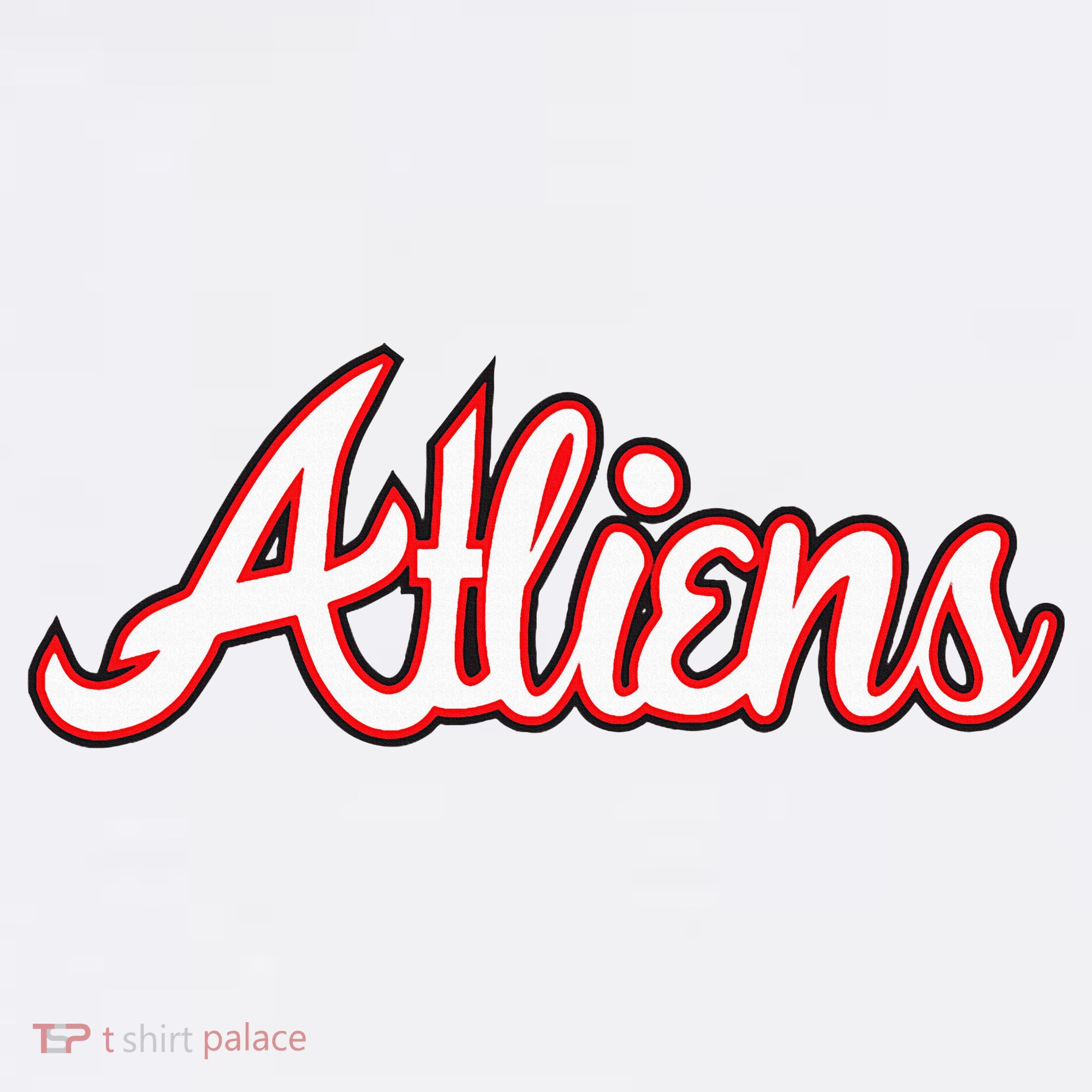 Atliens Atlanta Script Women's Long Sleeve Shirt