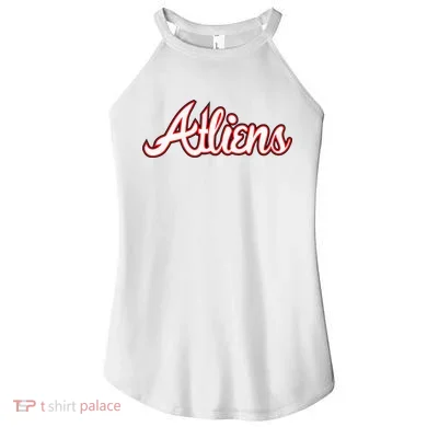 Atliens Atlanta Script Women's Perfect Tri Rocker Tank