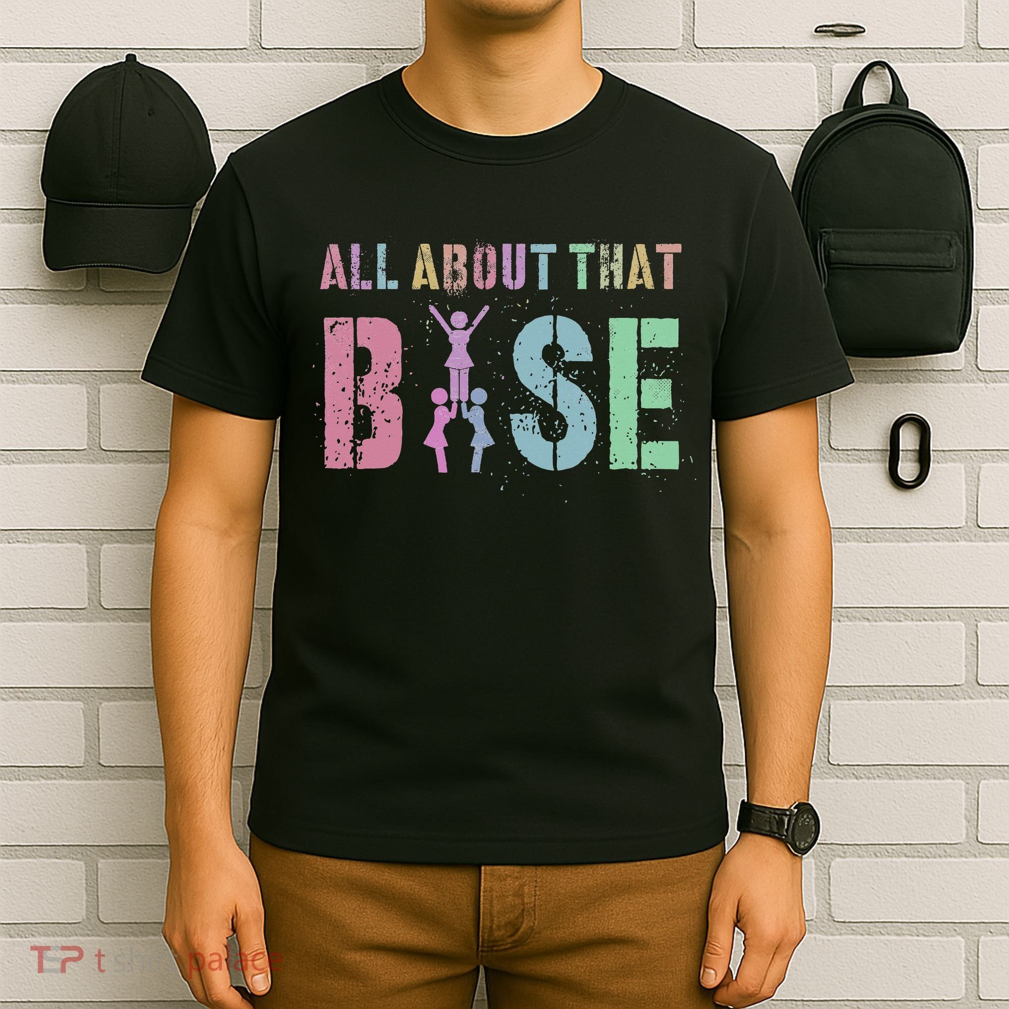 ALL ABOUT THAT BASE Purple Cheer Squad T-Shirt