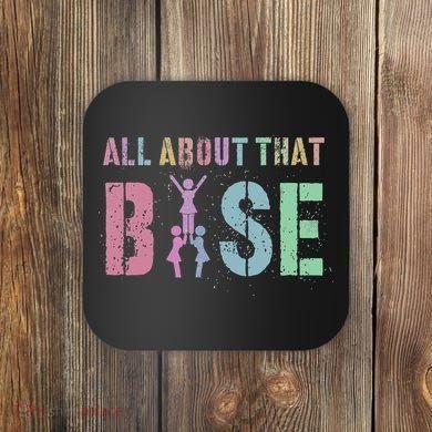 ALL ABOUT THAT BASE Purple Cheer Squad Coaster
