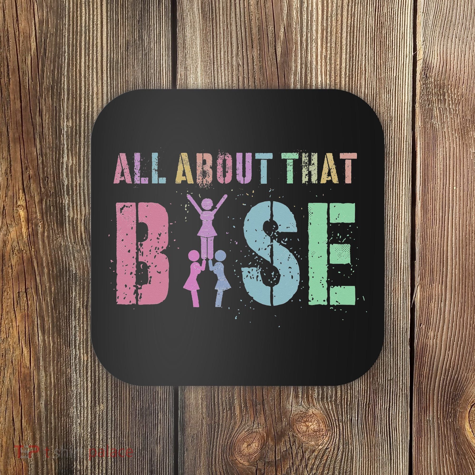 ALL ABOUT THAT BASE Purple Cheer Squad Coaster