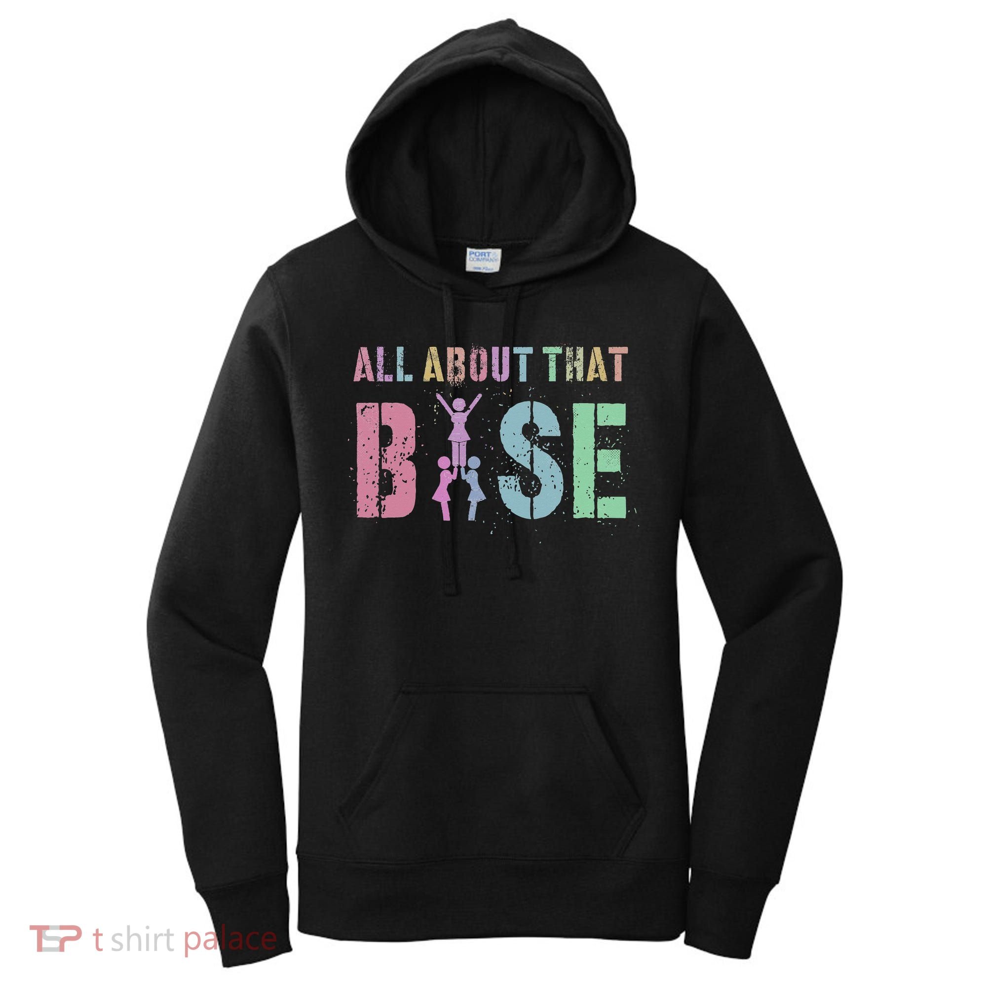 ALL ABOUT THAT BASE Purple Cheer Squad Women's Hoodie